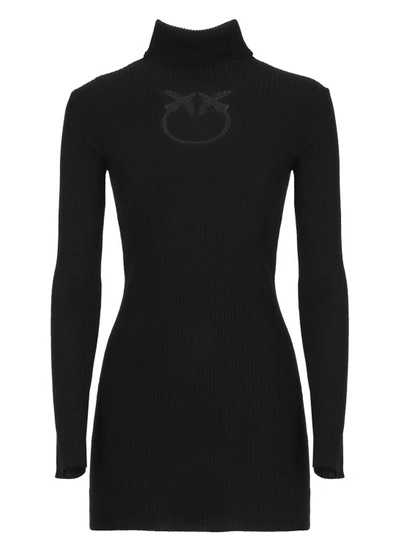 Pinko Wool With Logo Shirt In Black