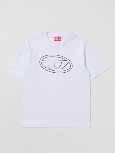 Diesel Kids' T恤  儿童 颜色 白色 In White