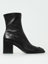 COURRÈGES FLAT ANKLE BOOTS COURRÈGES WOMAN COLOR BLACK,f04199002