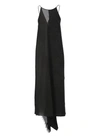 Uma Wang Adore Draped Midi Dress In Black