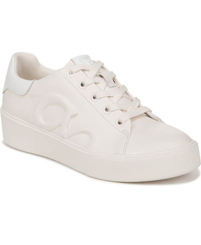 Naturalizer Morrison-logo Sneakers In Warm White,white Leather