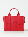 Marc Jacobs Versatile Textured Leather Tote In Red