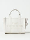 Marc Jacobs The Small Tote Bag In Grained Leather In White