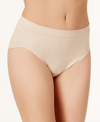 Bali Comfort Revolution Microfiber Hi Cut Brief Underwear 303j In Warm Blueberry Dot