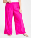 INC INTERNATIONAL CONCEPTS PLUS SIZE WIDE-LEG PULL-ON PANTS, CREATED FOR MACY'S