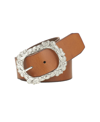 Frye 45mm Smooth Panel With Floral Buckle In Honey