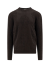 Alexander Mcqueen Cotton Sweater With Skull Motif In Black
