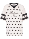 BALMAIN BALMAIN  SIGNATURE STARS PRINT T-SHIRT CLOTHING