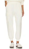 Varley The Relaxed Pant Stretch-jersey Sweatpants In Egret