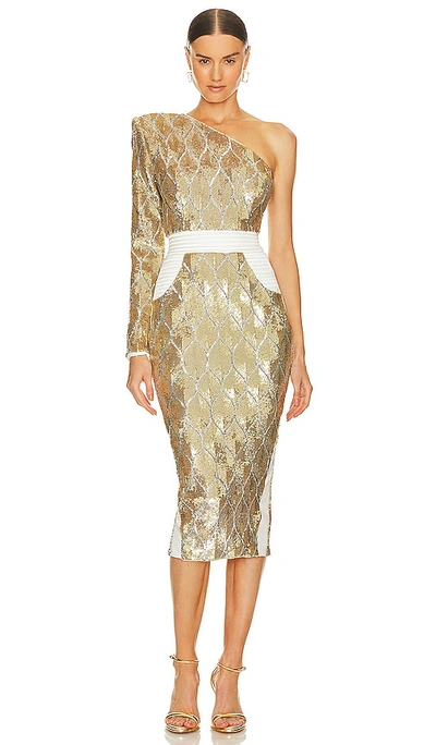 Zhivago Night Moves Dress In Gold