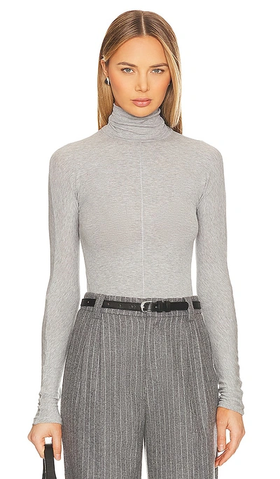 The Line By K Blixa Top In Heather Grey