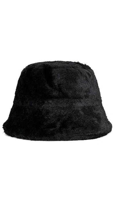 Hat Attack Faux Fur Bucket In Black