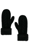 Hat Attack Flurry Lined Mitten In Black