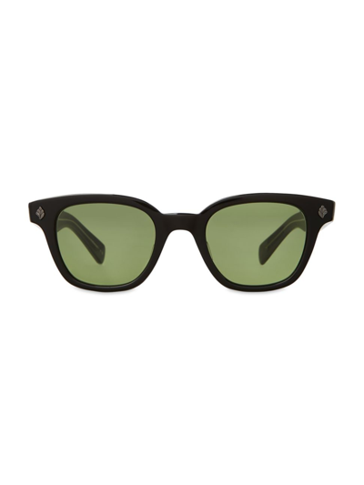 Garrett Leight Men's Naples 46mm Sunglasses In Black Green