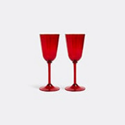 La Doublej Glassware Red Uni