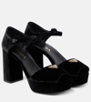 Prada Sandalen Mit Plateau 95mm In Black