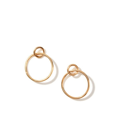 Nectar Nectar New York Mini Bold Link Hoop Earrings In Gold