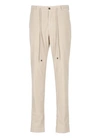 Peserico Drawstring-waist Corduroy Trousers In Neutrals
