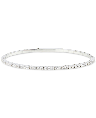 Macy's Diamond Bangle Bracelet (1 Ct. T.w.) In 14k White Gold