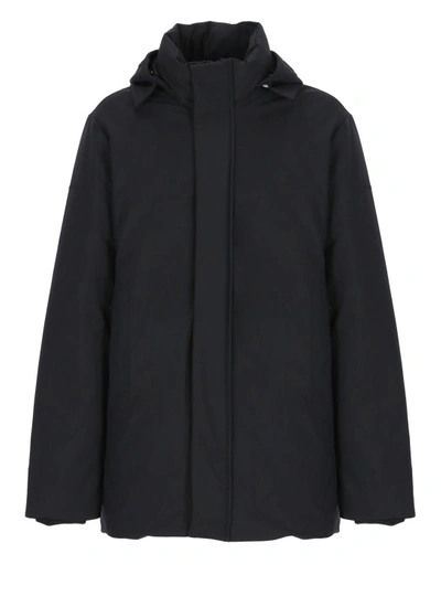 Save The Duck Padded Hooded Jacket In Black