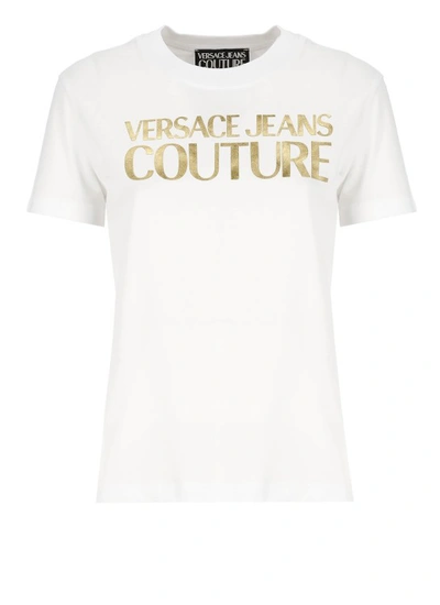 Versace Jeans Couture White Logoed T-shirt