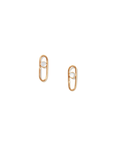 Nectar Nectar New York Bold Link Hoop Earrings In Gold