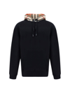 BURBERRY BLACK COTTON SAMUEL HOODIE SWEATSHIRT