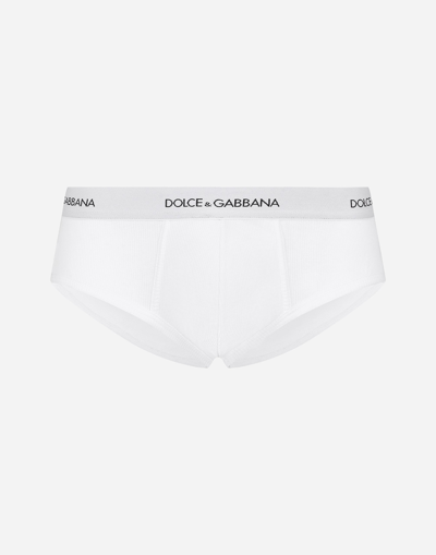 Dolce & Gabbana Brando Cotton Brief In White