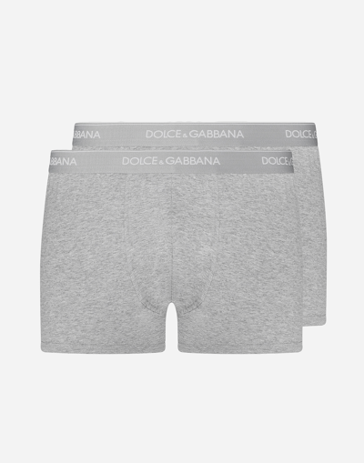 DOLCE & GABBANA STRETCH COTTON BOXERS TWO-PACK