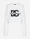 DOLCE & GABBANA JERSEY SWEATSHIRT WITH DG LOGO EMBROIDERY