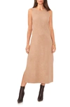Vince Camuto Sleeveless Maxi Dress In Dark Latte Heather