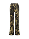 Ambush Graphic Printed Slit Flared Pants In Black