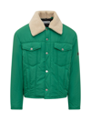 Ambush Logo-embossed Padded Shell Jacket In Green