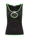 Ambush Heart Hole Tank Top In Black