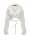 Andreädamo Cardigan In White Cotton In White
