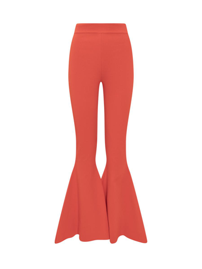 A.w.a.k.e. Knit Flared Pants In Red