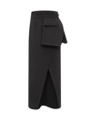 A.w.a.k.e. Layered-effect Skirt In Black