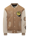 Barrow College Bomber Jacket In Beige