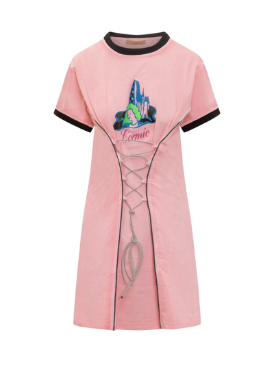 Cormio Corset Mini Dress In Pink