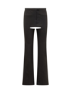 Courrèges Chaps Flared Tailored Trousers In Black