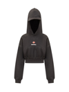 Dsquared2 Cropped Hoodie In Black