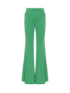Dsquared2 Cut-out Mesh Detail Flared Trousers In Green