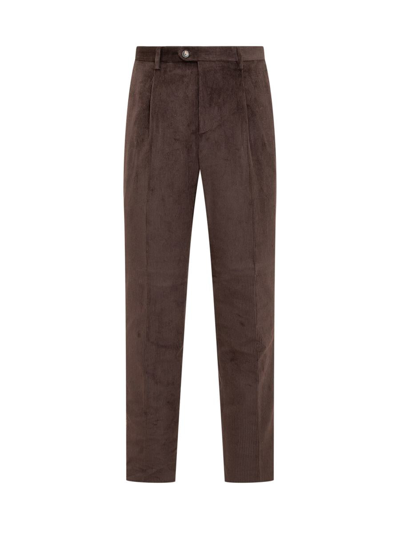 Etro 1 Pince Trousers In Brown