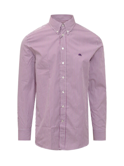 Etro Shirt With Pegaso In Purple