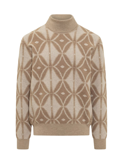 Etro Turtleneck Sweater In Beige