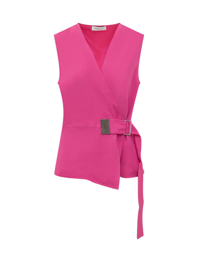 Fabiana Filippi Top With Detail In Pink