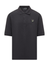 RAF SIMONS FRED PERRY RAF SIMONS POLO SHIRT WITH PRINT