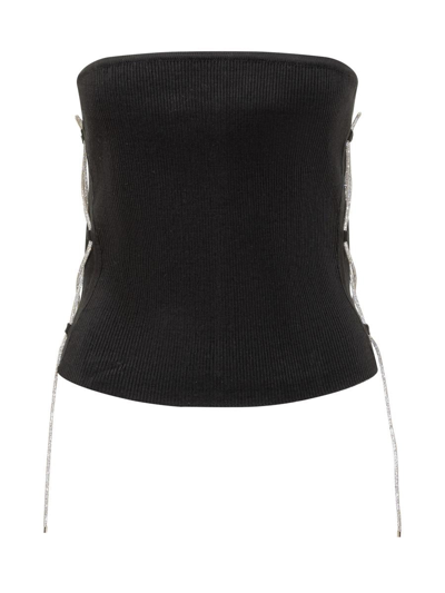 Giuseppe Di Morabito Crystal-embellished Bandeau Top In Black