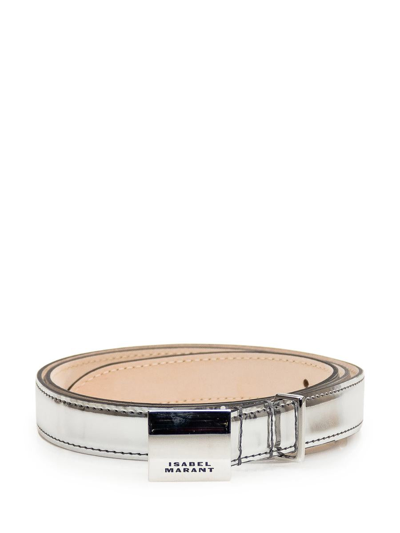 Isabel Marant Lowell Belt In Silver