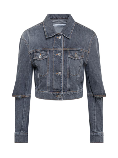 Jw Anderson Denim Jacket In Grey